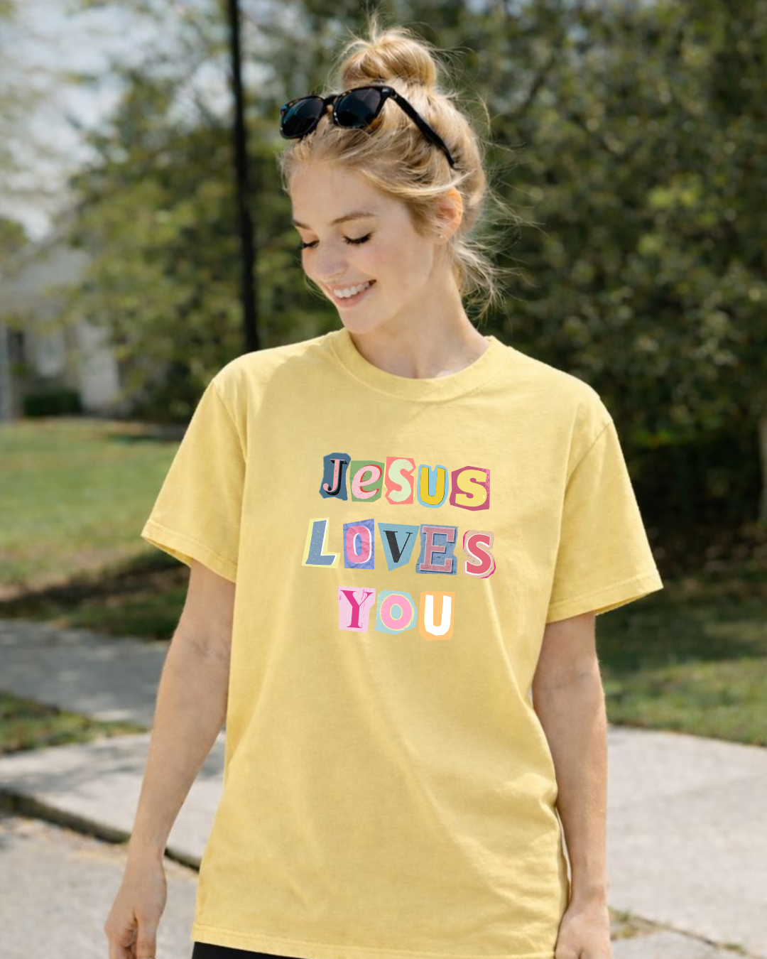 "Jesus Loves You" Comfort Colors Tees