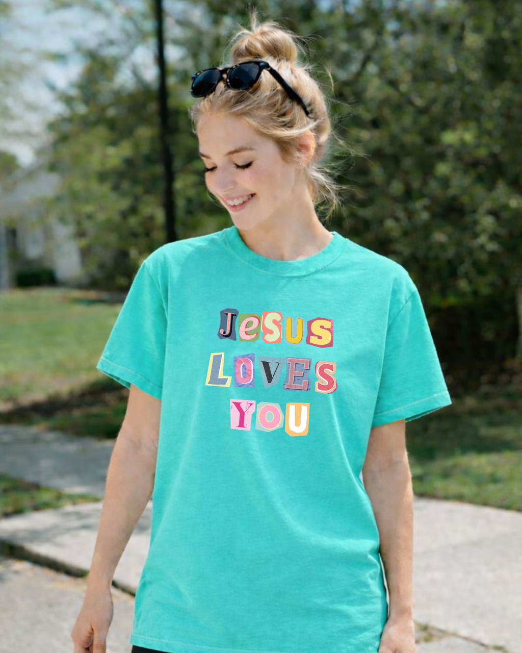 "Jesus Loves You" Comfort Colors Tees
