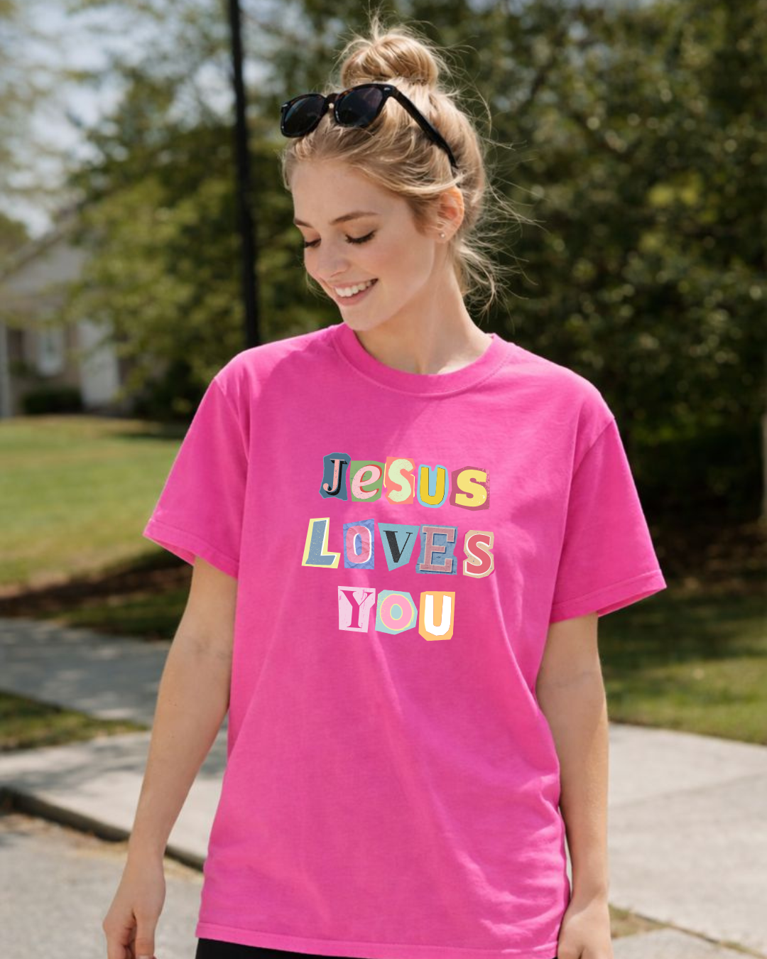"Jesus Loves You" Comfort Colors Tees